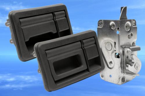 Luggage compartment handles and latches from EMKA