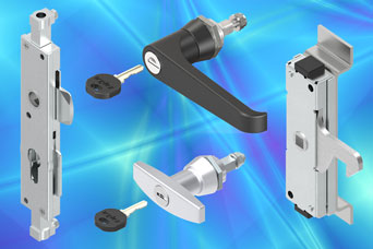 EMKA heavy duty latches for 3 point cabinet locking systems